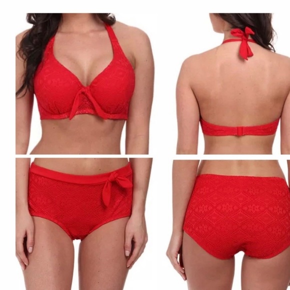 NWOT $84 CHRISTIN MICHAELS 36 C TOP & LARGE BOTTOMS.  GORGEOUS COLOR - Picture 1 of 3